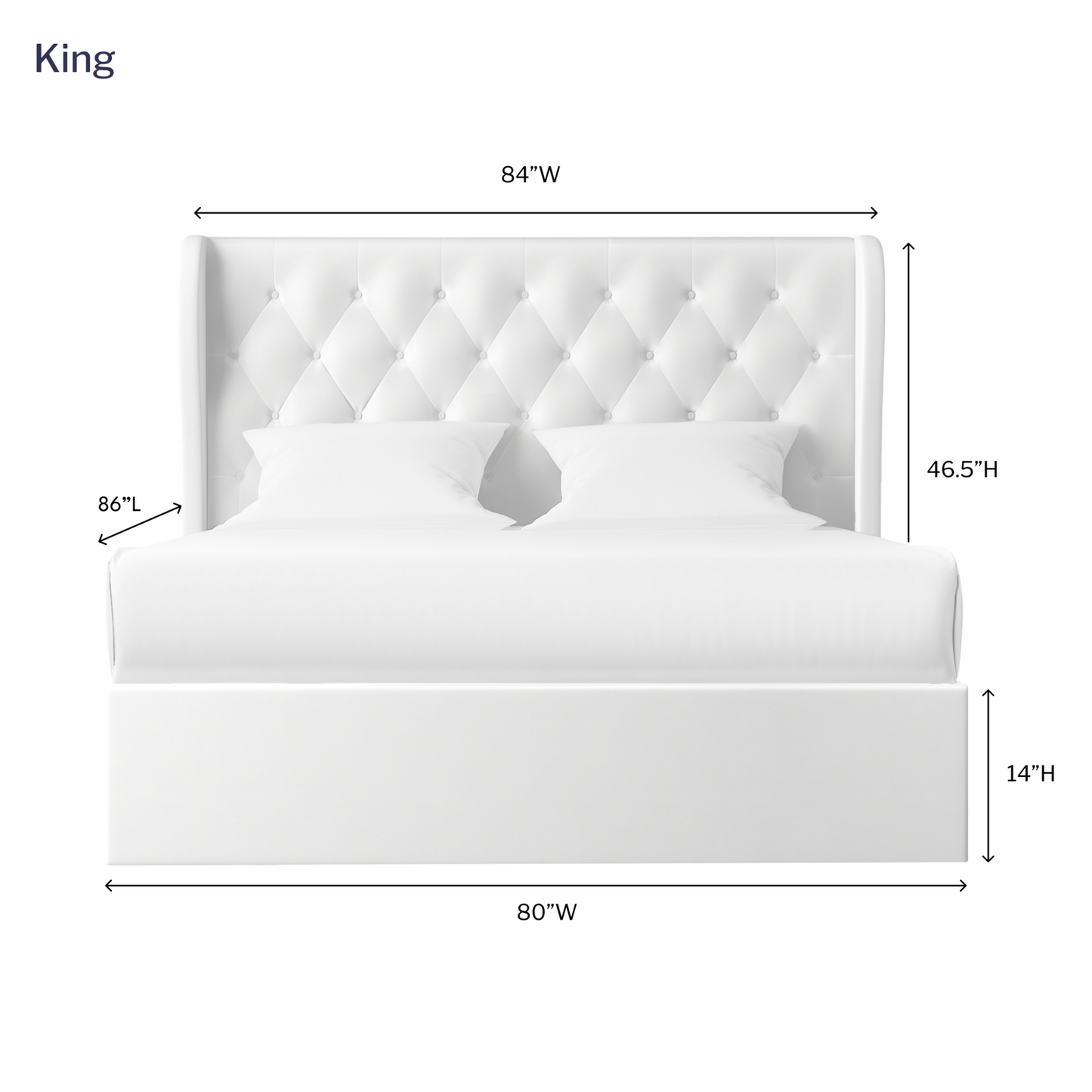 Letto contenitore sollevabile Brittany