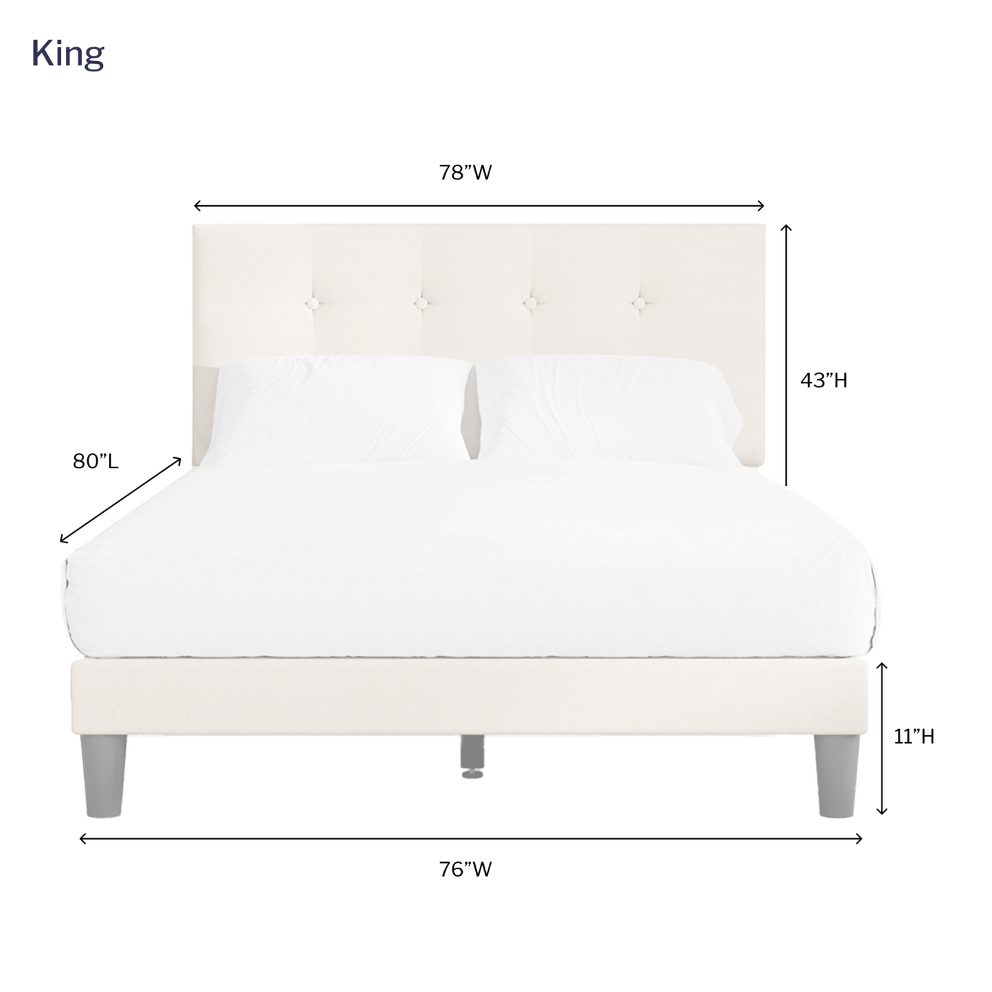 Letto a piattaforma Dora