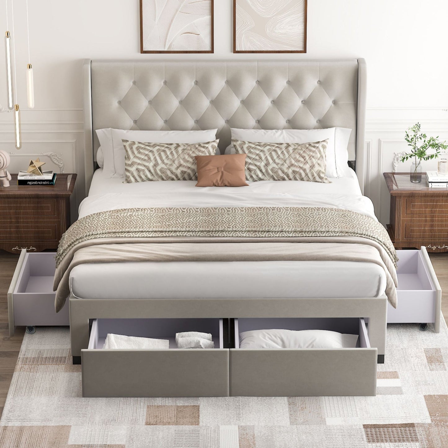 Letto contenitore Brittany a 4 cassetti