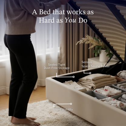 Letto contenitore sollevabile Aura