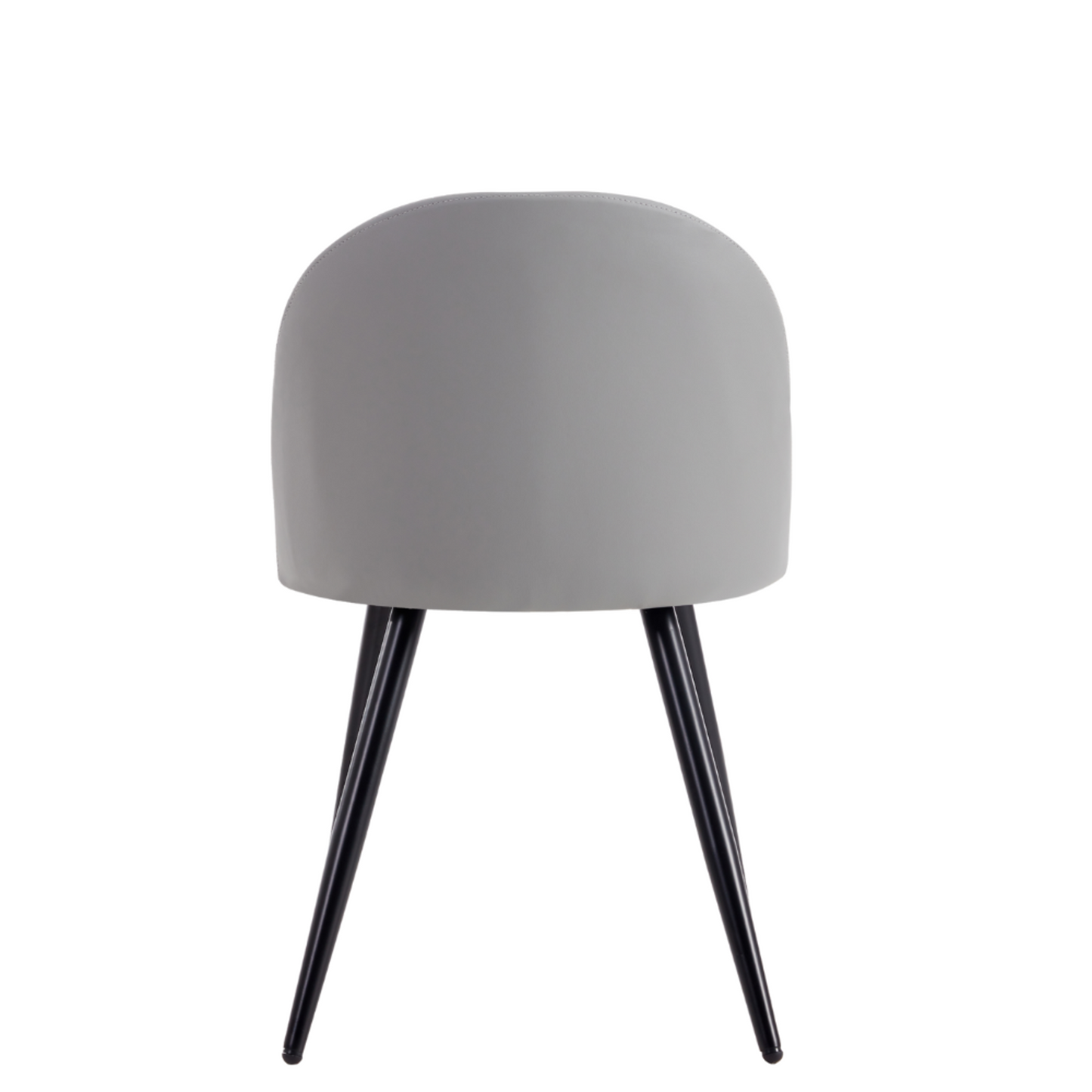 Sedia Alan PU con gambe nere