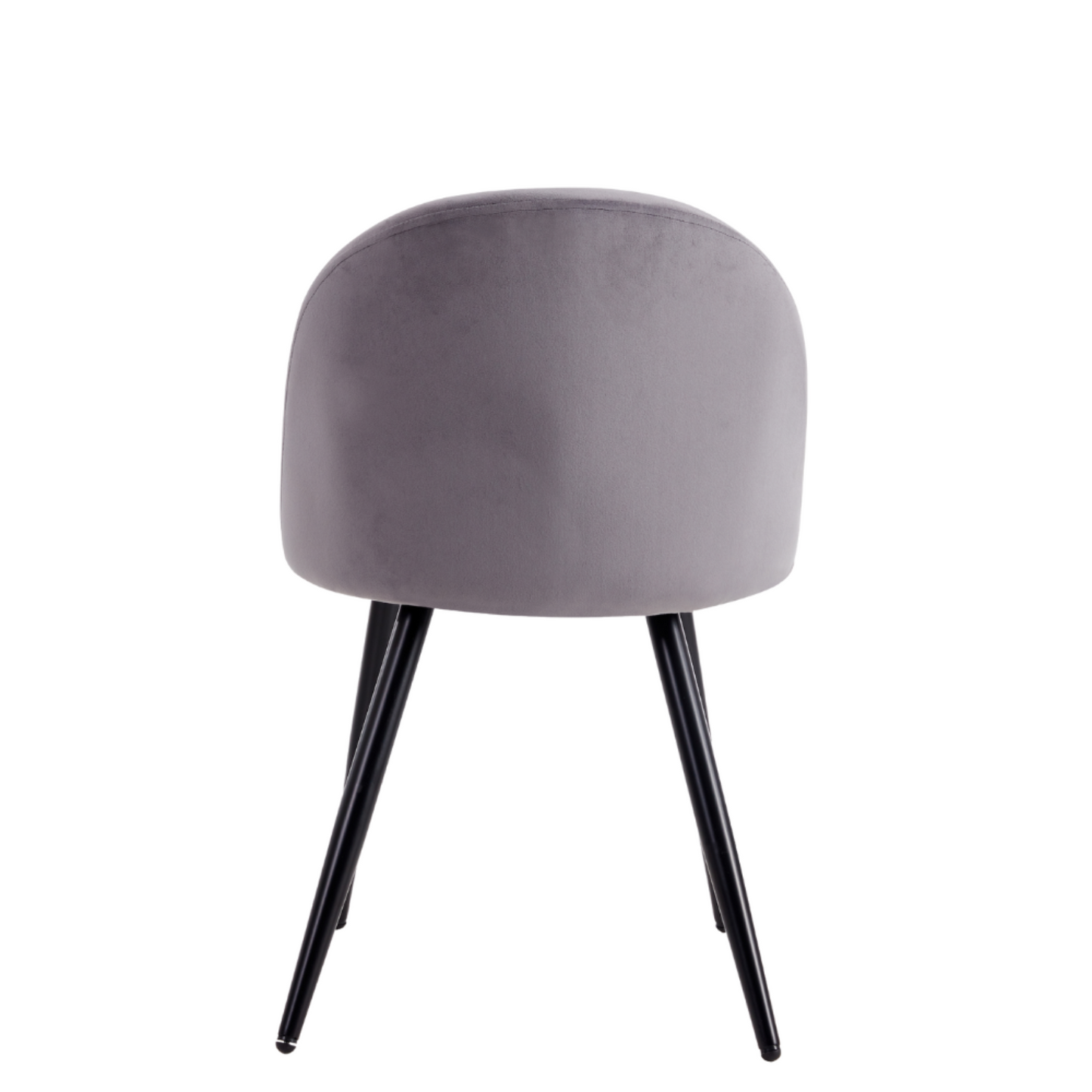 Sedia Alan Velvet con gambe nere