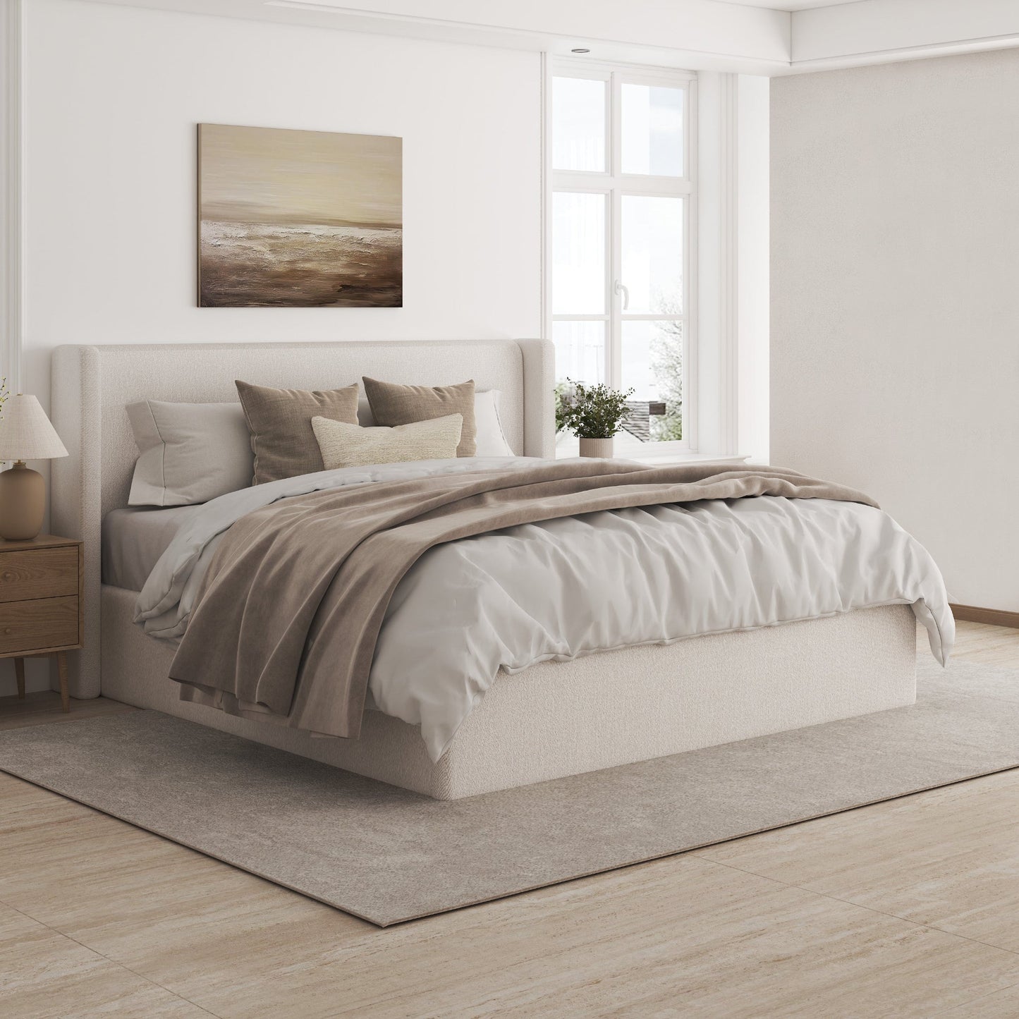 Letto contenitore sollevabile Aura