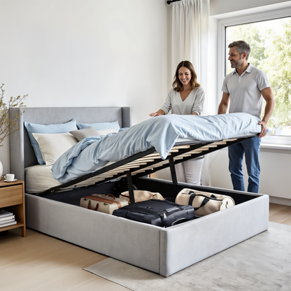 Letto contenitore sollevabile Aura