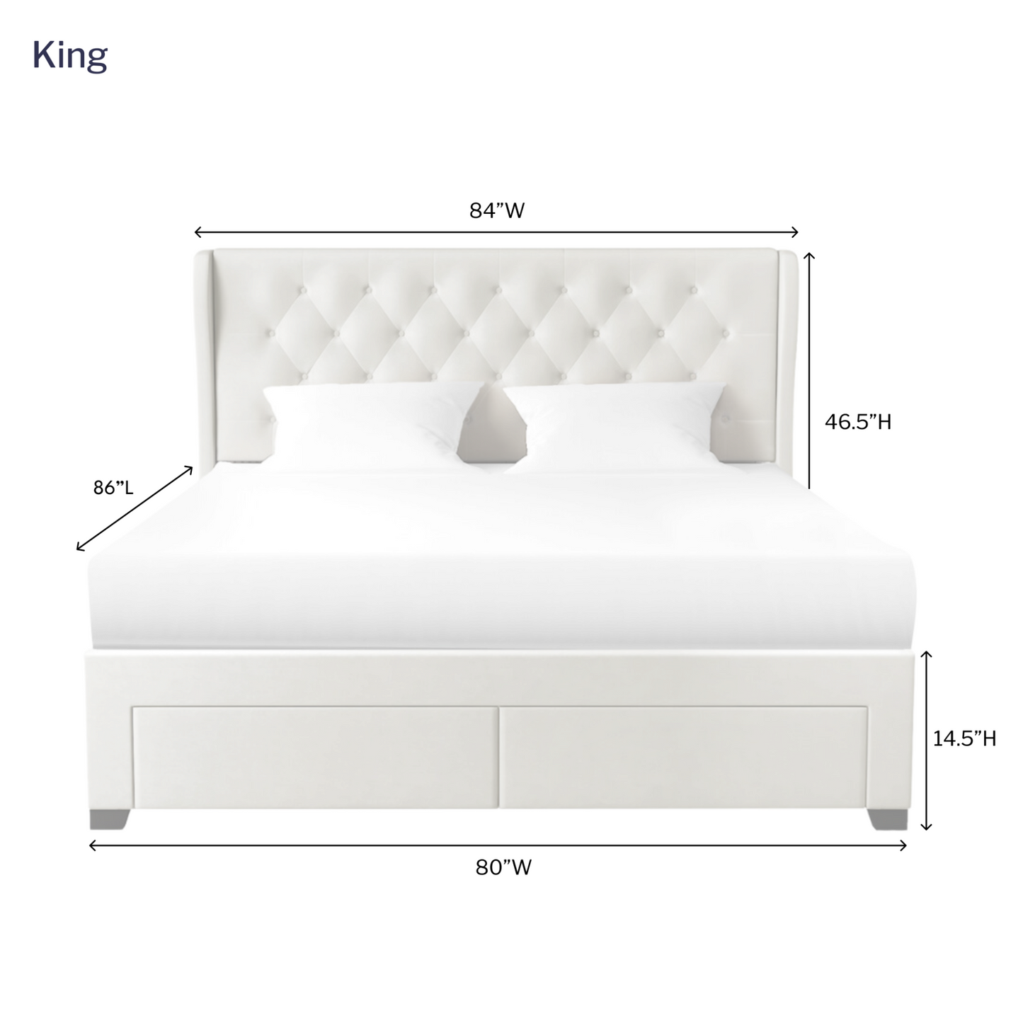 Letto contenitore Brittany a 4 cassetti