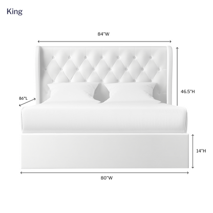 Letto contenitore sollevabile Brittany