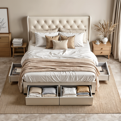 Letto contenitore Brittany a 4 cassetti