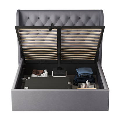 Letto contenitore sollevabile Brittany