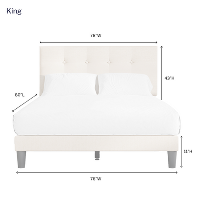 Letto a piattaforma Dora 