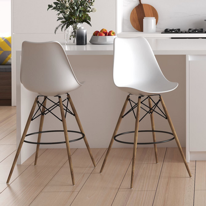 Sgabello da bar Eiffel bianco