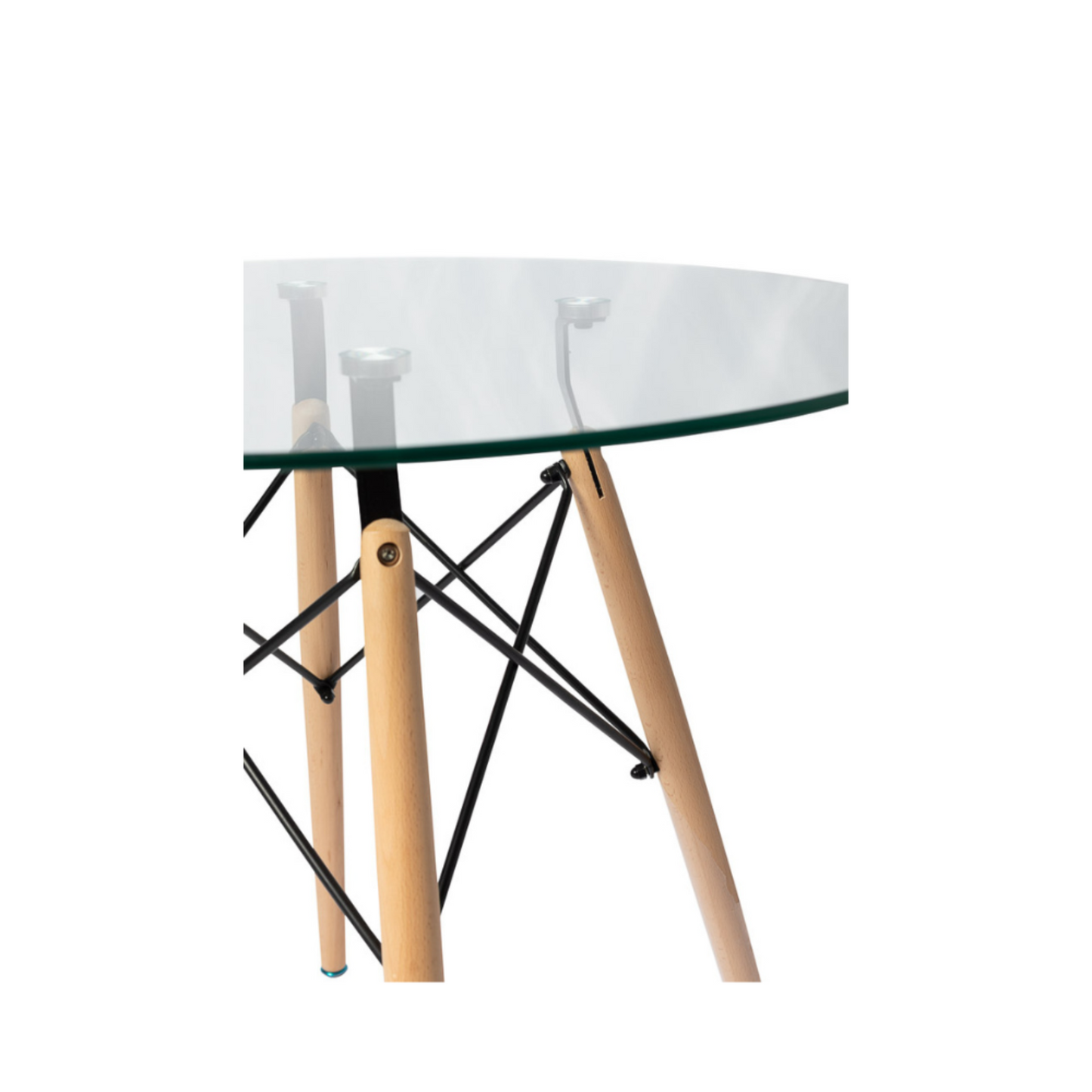 Tavolo da pranzo in vetro Eiffel