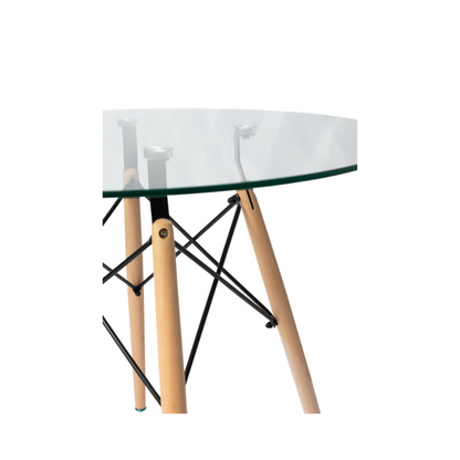 Tavolo da pranzo in vetro Eiffel