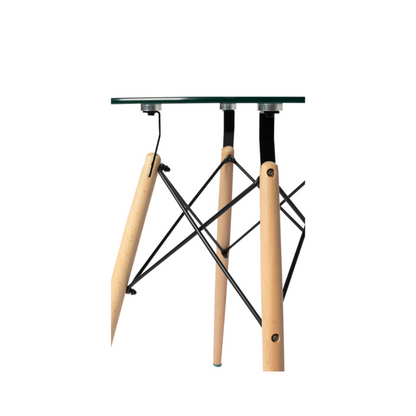 Tavolo da pranzo in vetro Eiffel