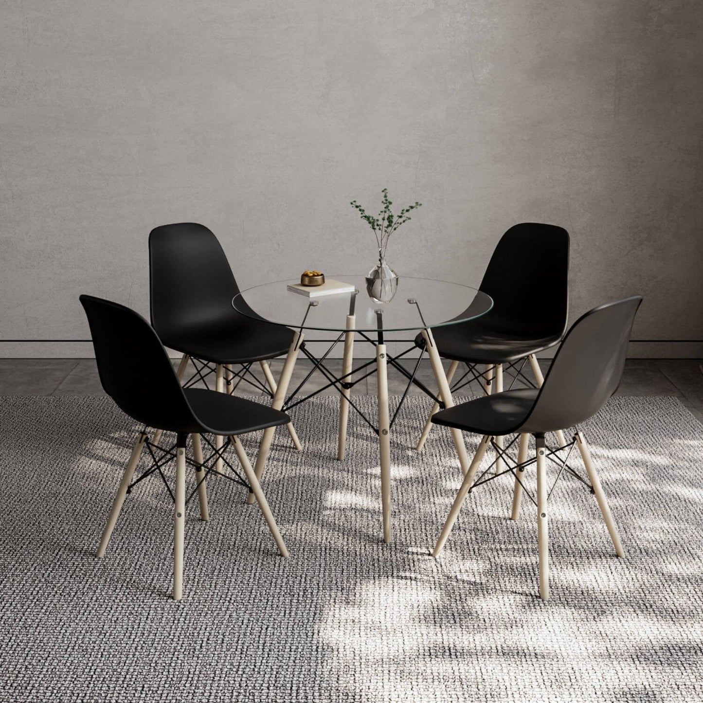 Tavolo da pranzo in vetro Eiffel