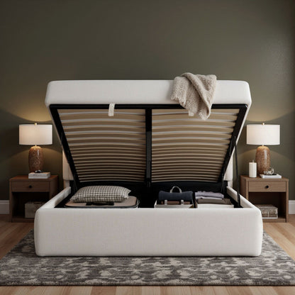 Letto contenitore sollevabile Numa