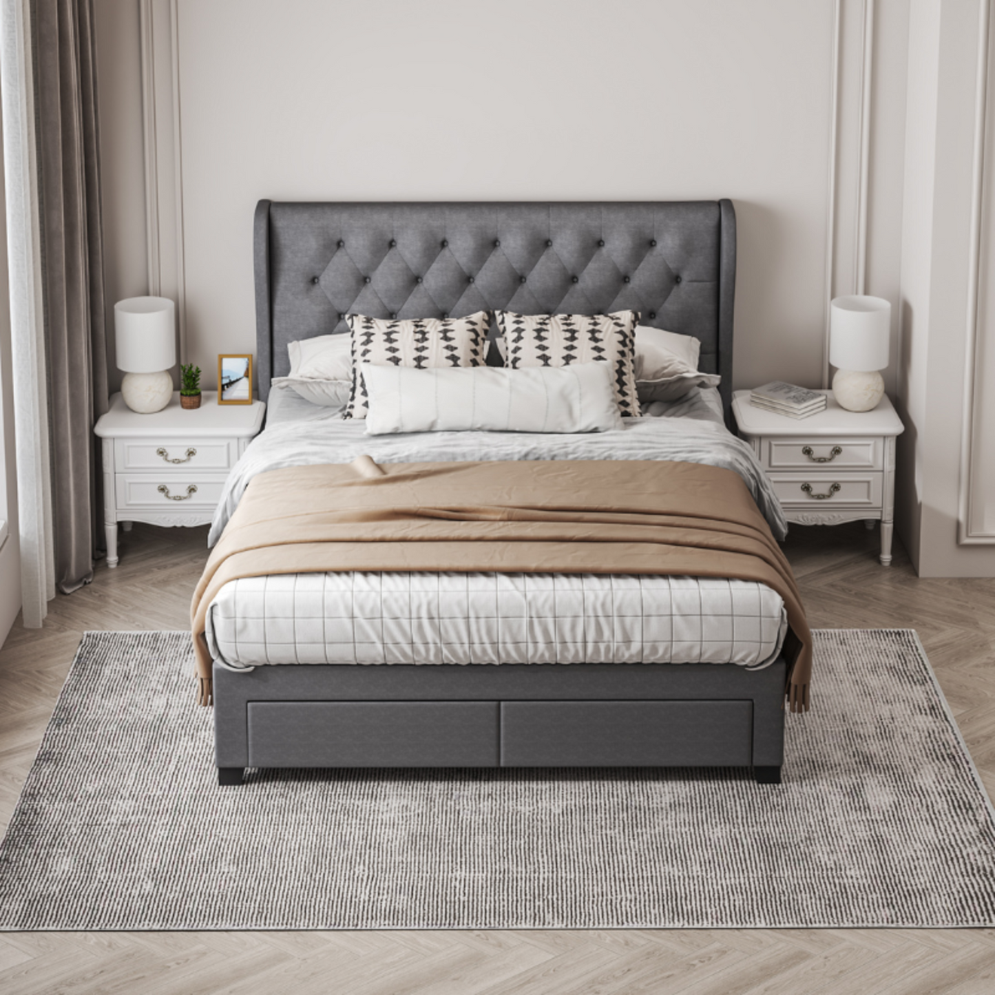 Letto contenitore Brittany a 4 cassetti