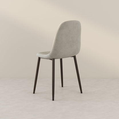 Sedia Sera Velvet con gambe in rovere