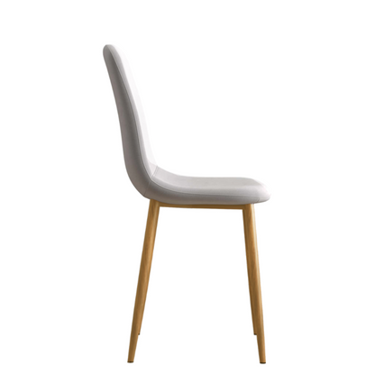 Sedia Sera Velvet con gambe impiallacciate